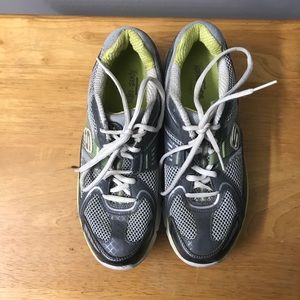 Gray Skechers tone-ups size 8